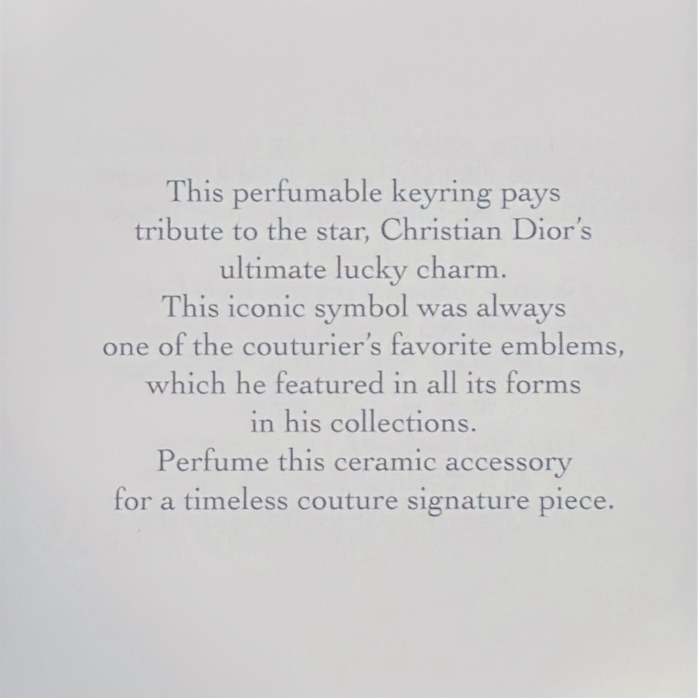 ⭐️DIOR Perfumable Star Keyring *Limited Edition* - Picture 3 of 4